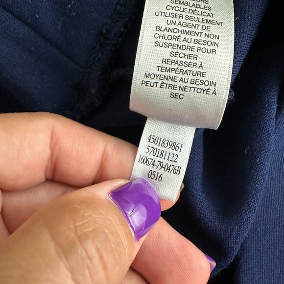 2/$30 White House Black Market Mid-rise Legging Trouser Navy Small #A0647 - Picture 6 of 8